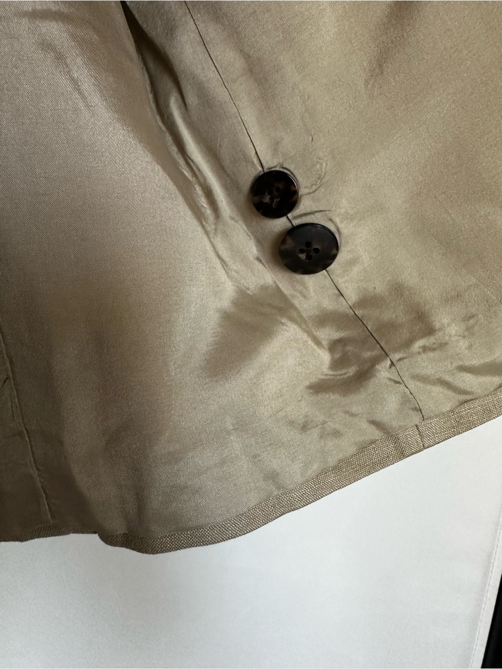 Classiques Entier Petites 100% Linen Blazer Taupe M - Picture 10 of 10